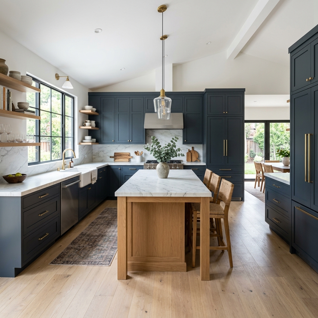 Painted kitchen cabinets