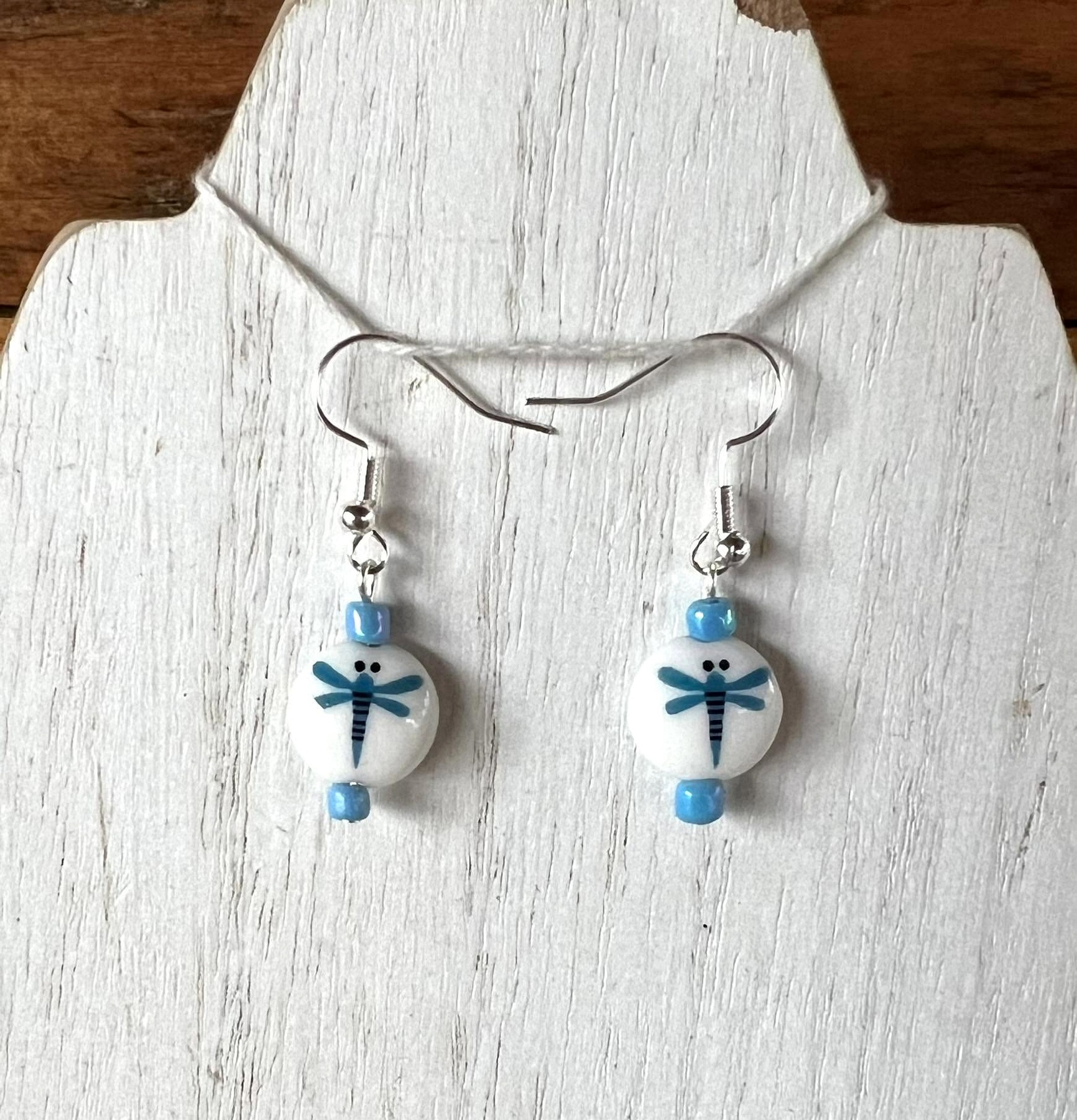 Blue Dragonfly Earrings